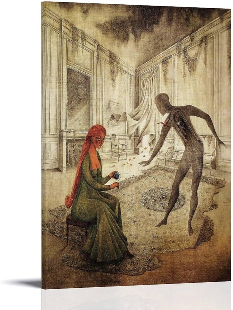 Amazon.co.jp: Remedios Varoレメディオス・バロ絵画作品（枯葉）印刷