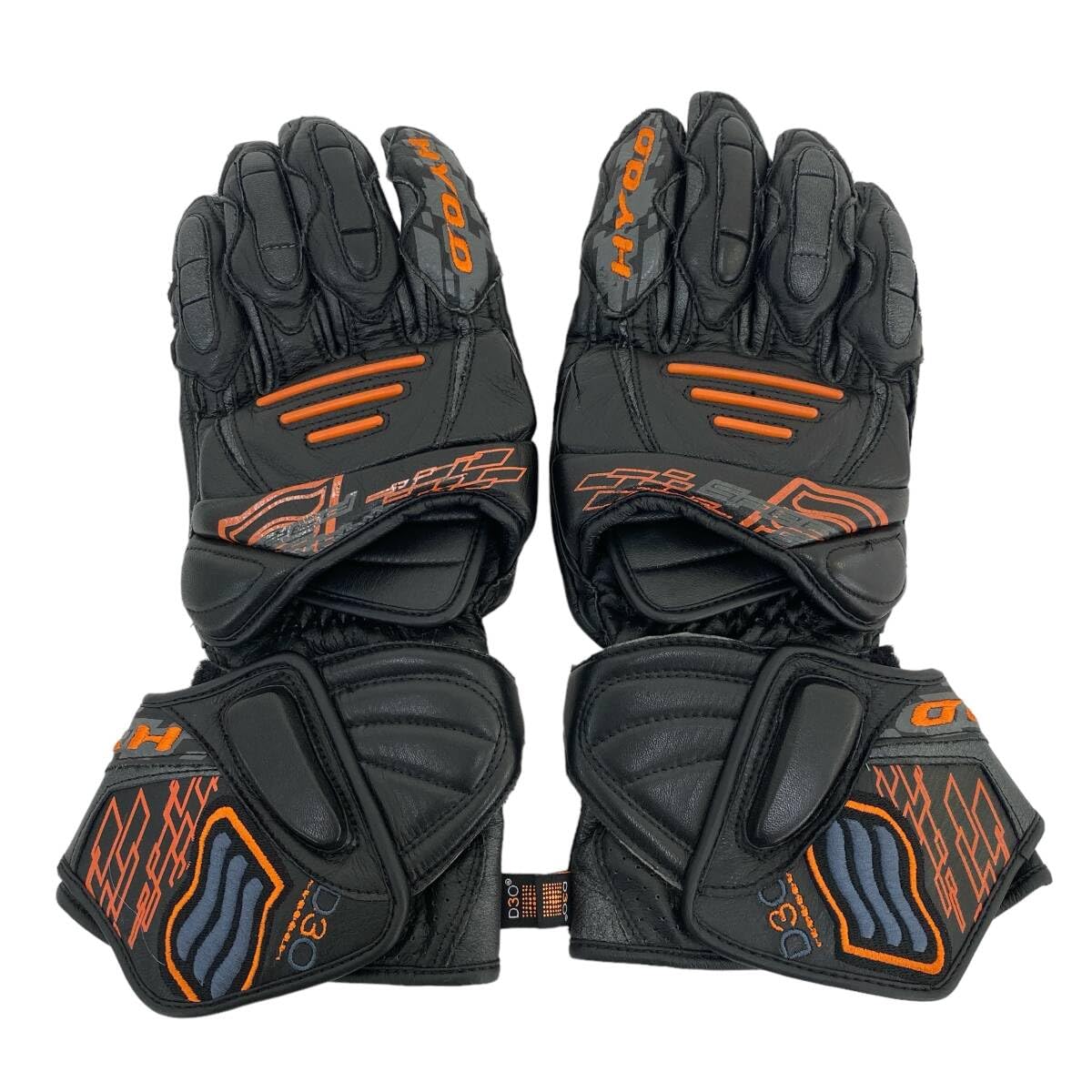 Hyod 電熱グローブ Mサイズ 黒/オレンジ Hyod バイク用電熱グローブ 黒