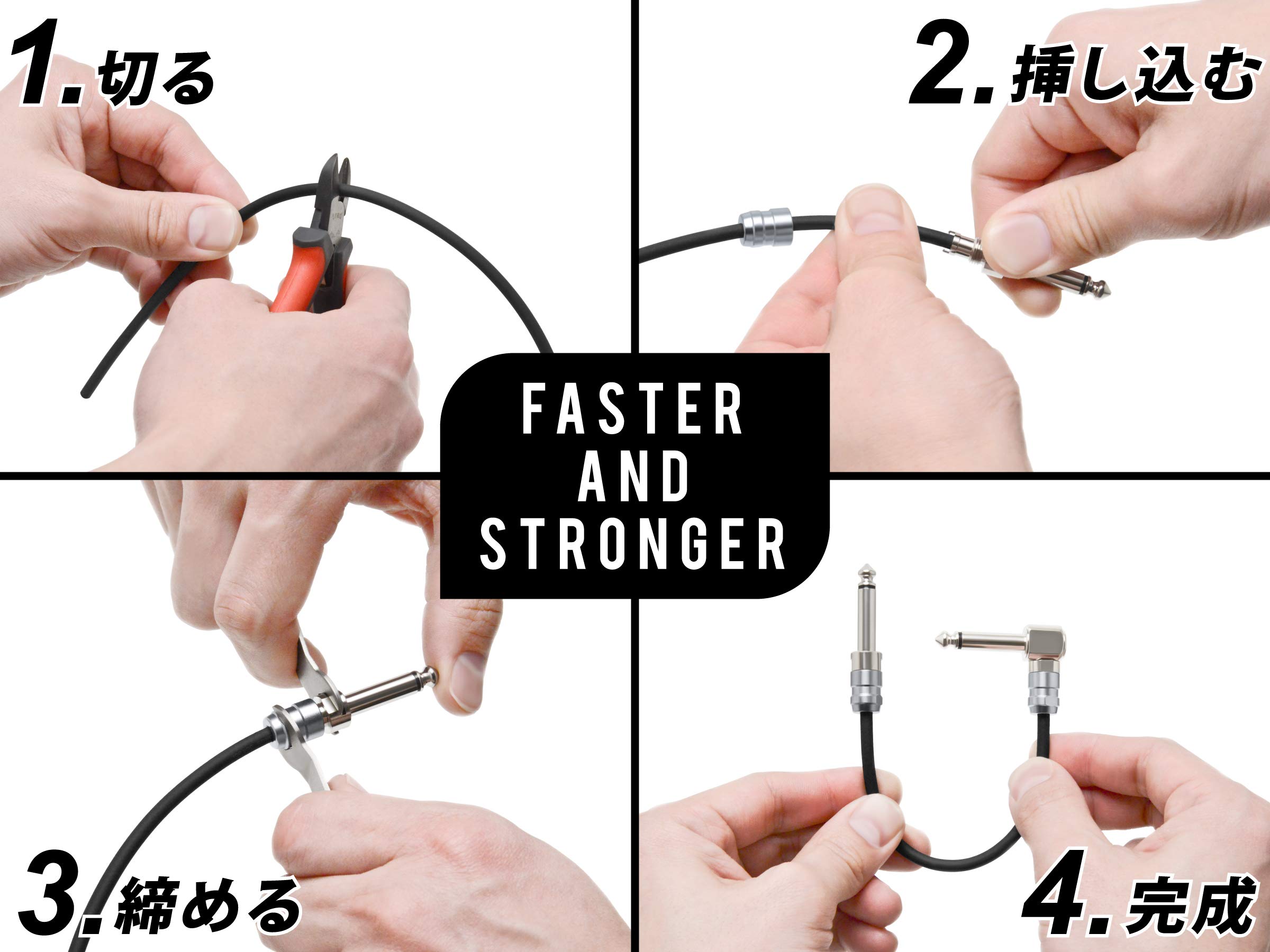 Amazon.co.jp: オヤイデ OYAIDE NEO ソルダーレス L型プラグ SLP-240L