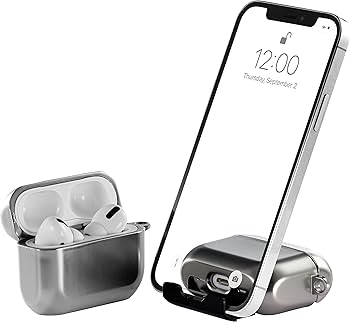Amazon | 【2022年AirStand】AirPods Proケース 携帯電話スタンド付き