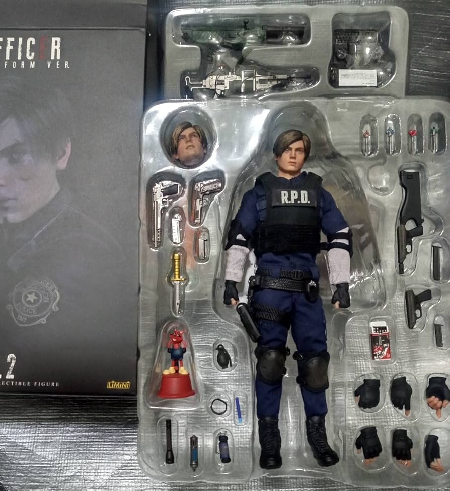 Amazon.co.jp: 1/12 バイオハザード レオン アクションフィギュア