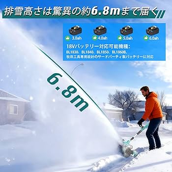 Amazon.co.jp: 【2025最新強化版】電動除雪機 除雪器具 電動スノー