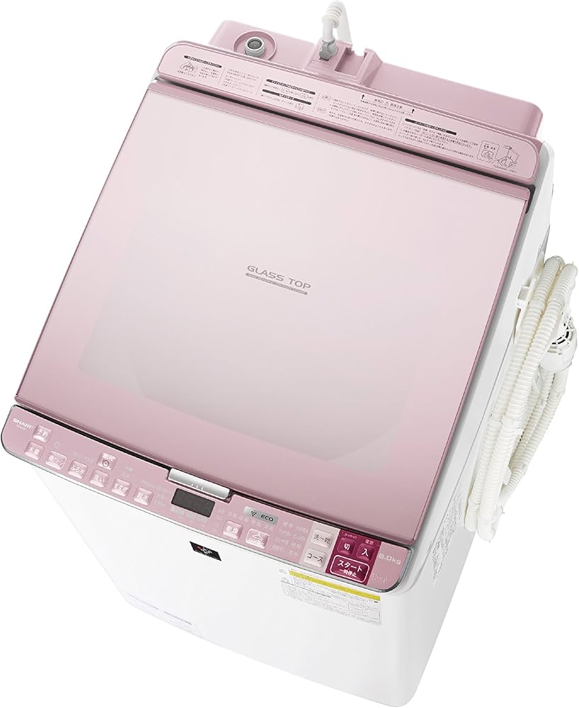 Amazon.co.jp: シャープ タテ型洗濯乾燥機 プラズマクラスター搭載 8Kg