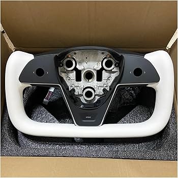 Amazon | モデルXスタイルの新しい2.0ヨークステアリングホイールと