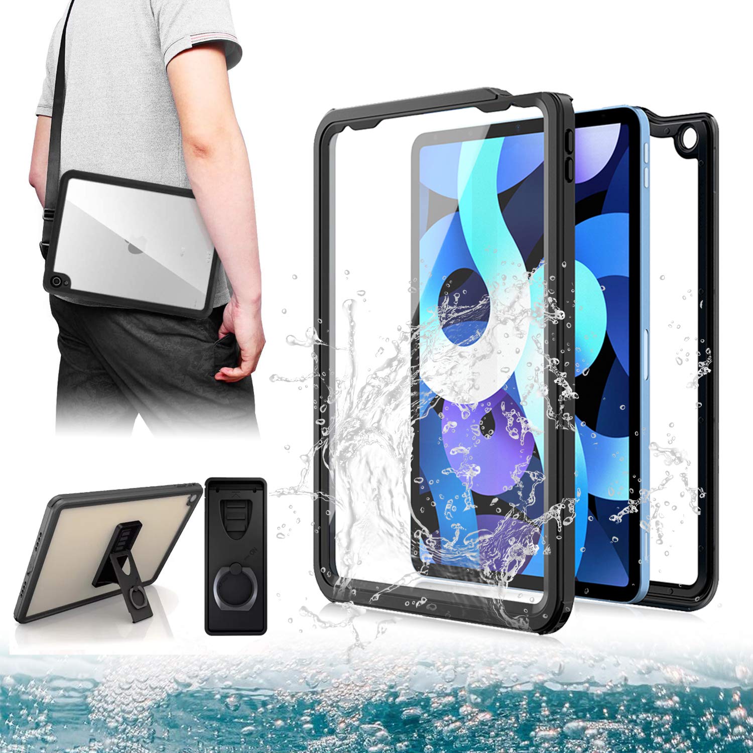 Amazon.co.jp: 「Doo」iPad Air 5 防水ケース 2022 iPad Air 4 防水