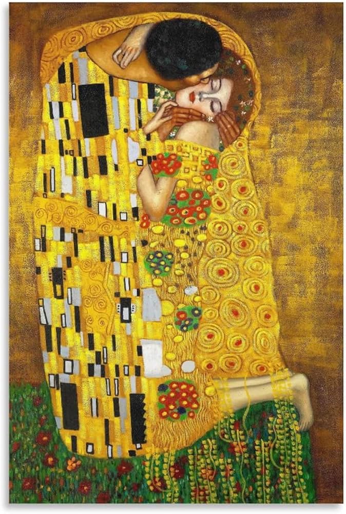 Amazon.co.jp: Gustav Klimtグスタフ・クリムト絵画作品『接吻』アート