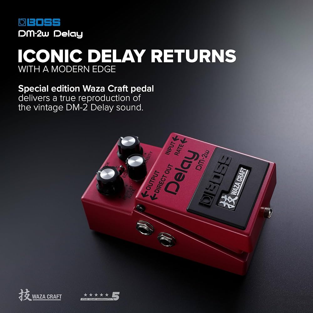 Pedal Boss Dm-2w Delay Waza Craft Analógico Custom Guitarra