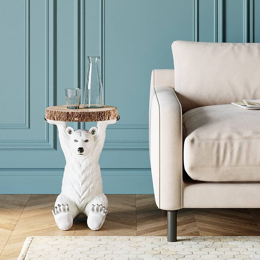 Amazon｜KARE カレ 正規品 アニマル サイドテーブル ポーラー ベア 高