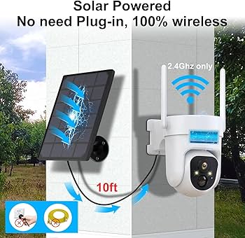 Amazon.com : 2K PTZ Solar WiFi Security Camera with AI Motion