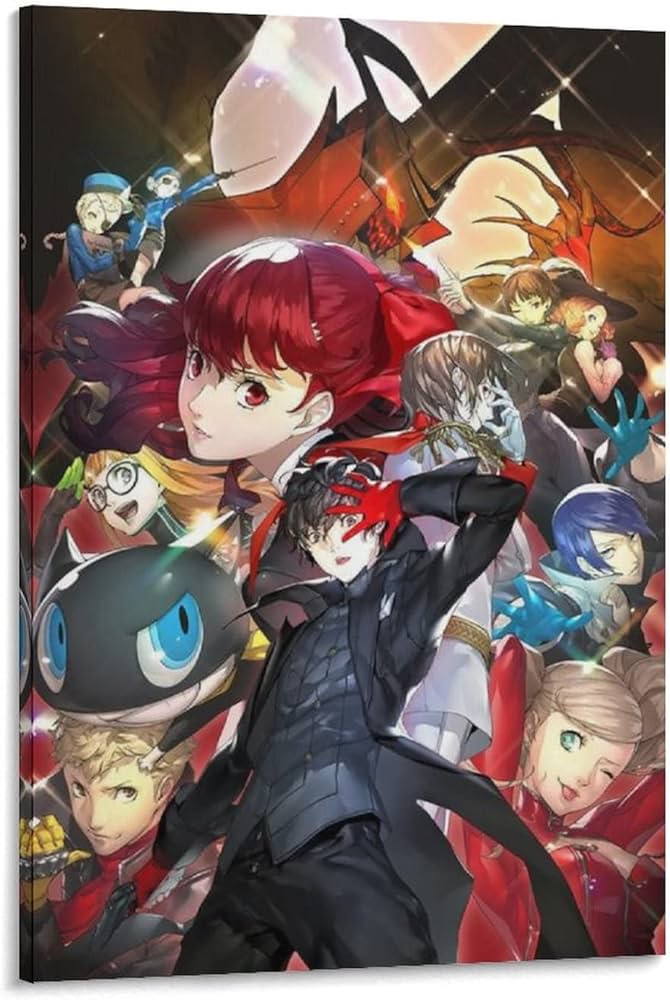 Amazon｜アニメ ポスター ペルソナ 5 キャンバス アート ポスター