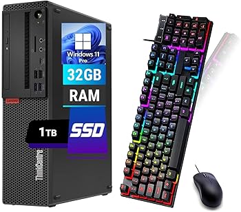 Amazon.com: Lenovo ThinkCentre M720S SFF PC Desktop Computer, Core