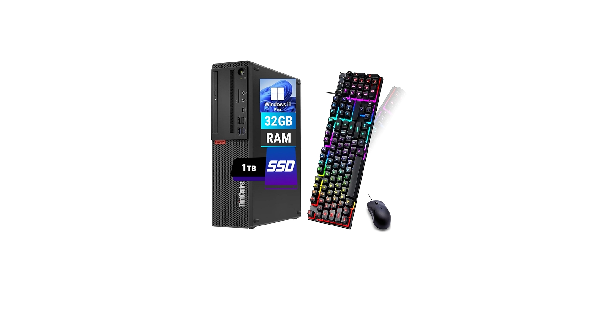 Amazon.com: Lenovo ThinkCentre M720S SFF PC Desktop Computer, Core