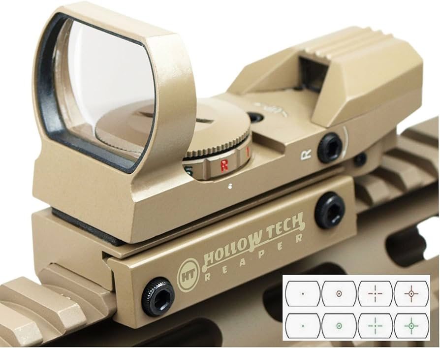 Amazon.co.jp: Hollow tech ドットサイト オープン式 ライフルサイト