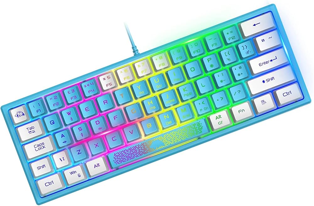 Amazon | LexonTech x ZIYOU LANG K61ゲーミングキーボードLEDバック