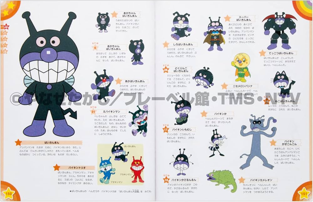 Amazon.com: アンパンマン大図鑑プラス公式キャラクターブック