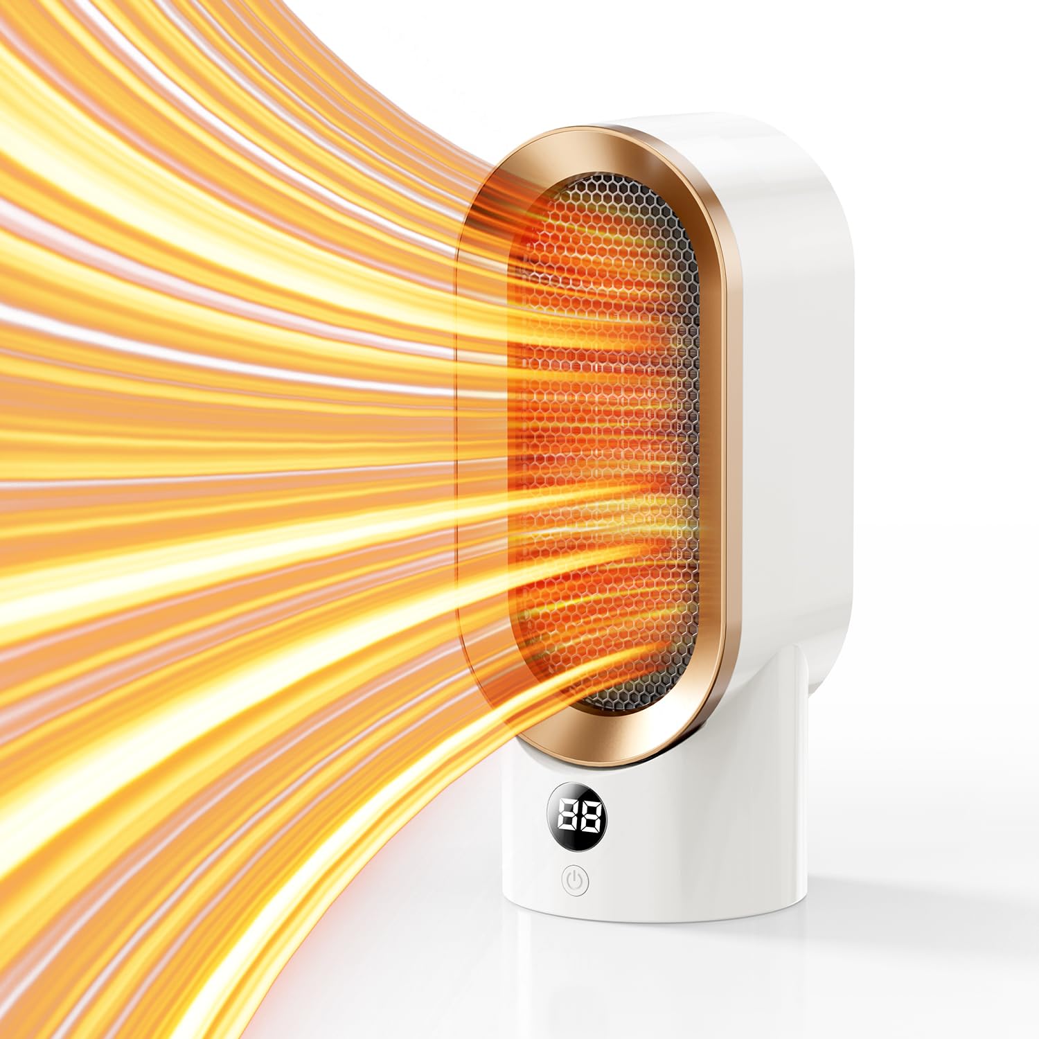 Amazon | セラミックヒーター 小型 800W 電気ヒーター 速暖 省エネ