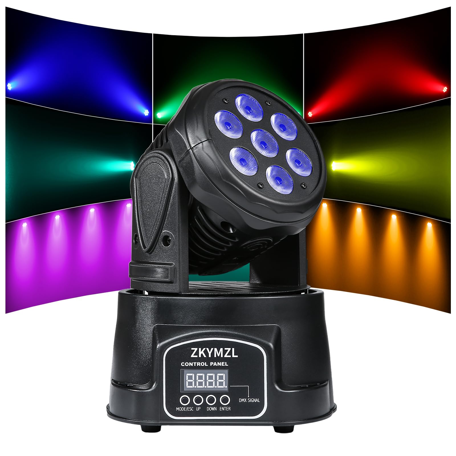Amazon.com: ZKYMZL 7x12W RGBW (4 in 1) LED Stage Lighting with 9