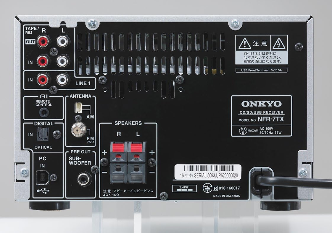 ONKYO Bluetooth/CD/SD/USB/Hi-Res対応ミニコンポーネントシステム