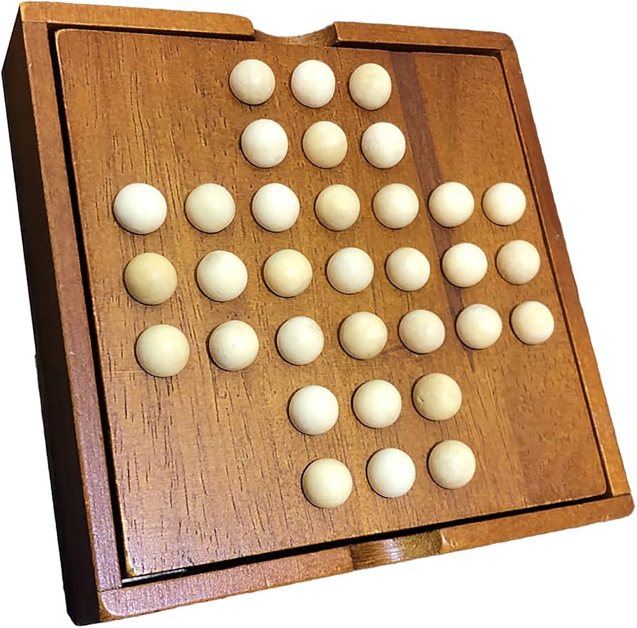 Amazon.co.jp: ペグソリティア 木製ボードパズル 一人遊び 木の