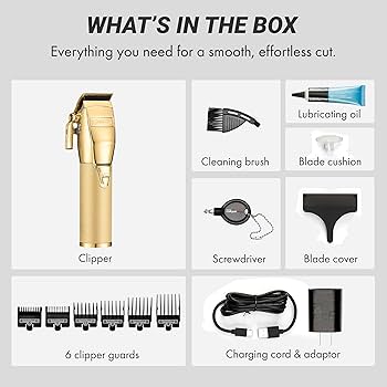 BaBylissPRO GOLDFX+ All Metal Lithium Clipper : Amazon.ca: Beauty