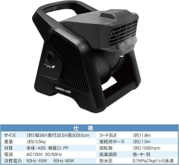 Amazon.co.jp: グリーンライフ 電動ミストファン ミスト G-Mist