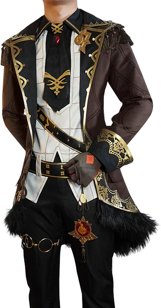 Amazon.co.jp: 原神 げんしん ディルック コスプレ衣装 コスプレ