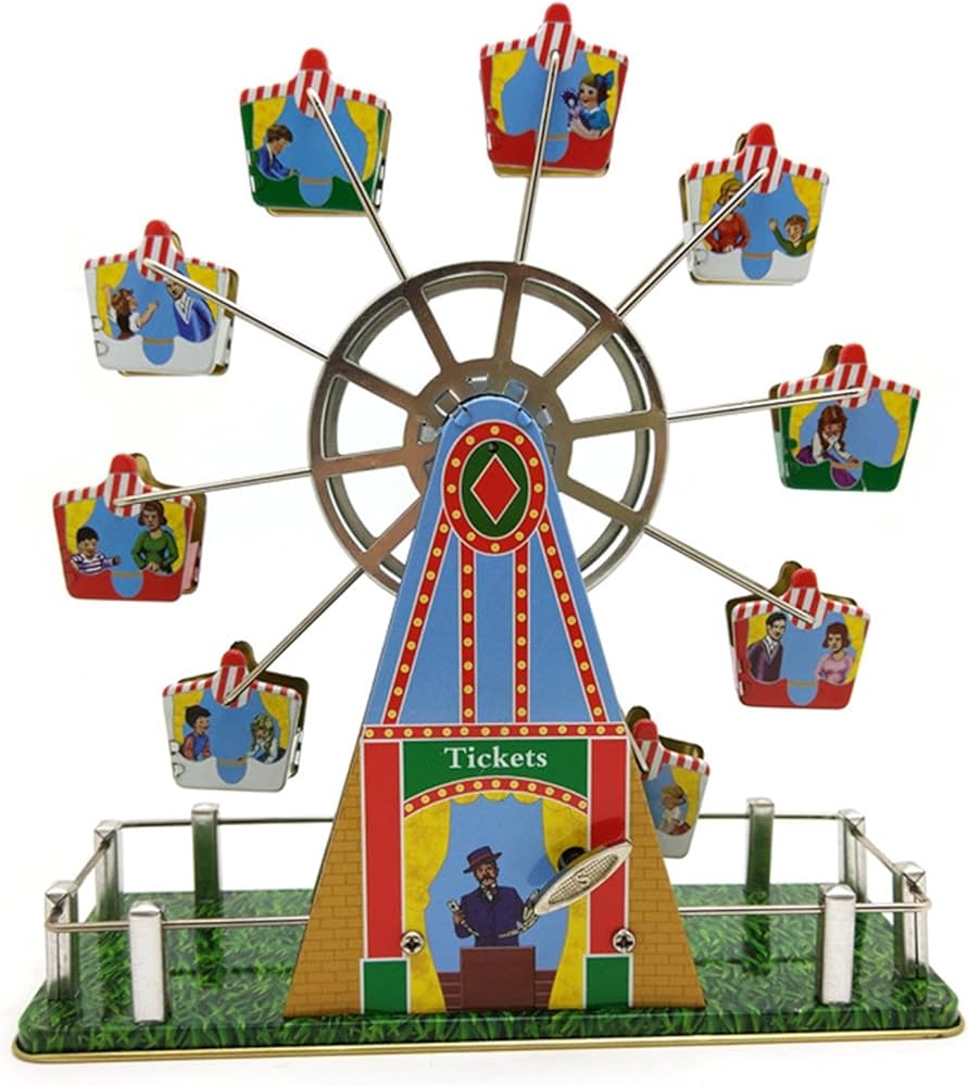 Amazon.co.jp: NALIMEIMEILO ヴィンテージ観覧車ゼンマイおもちゃ