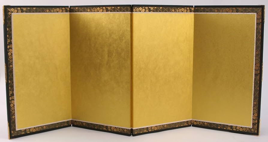 Amazon | 屏風(金屏風) 雛人形・お雛様用・ディスプレイ・結納用 金