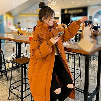 Amazon | QPQPQ ダウンジャケット ロング M レディース ダウンコート