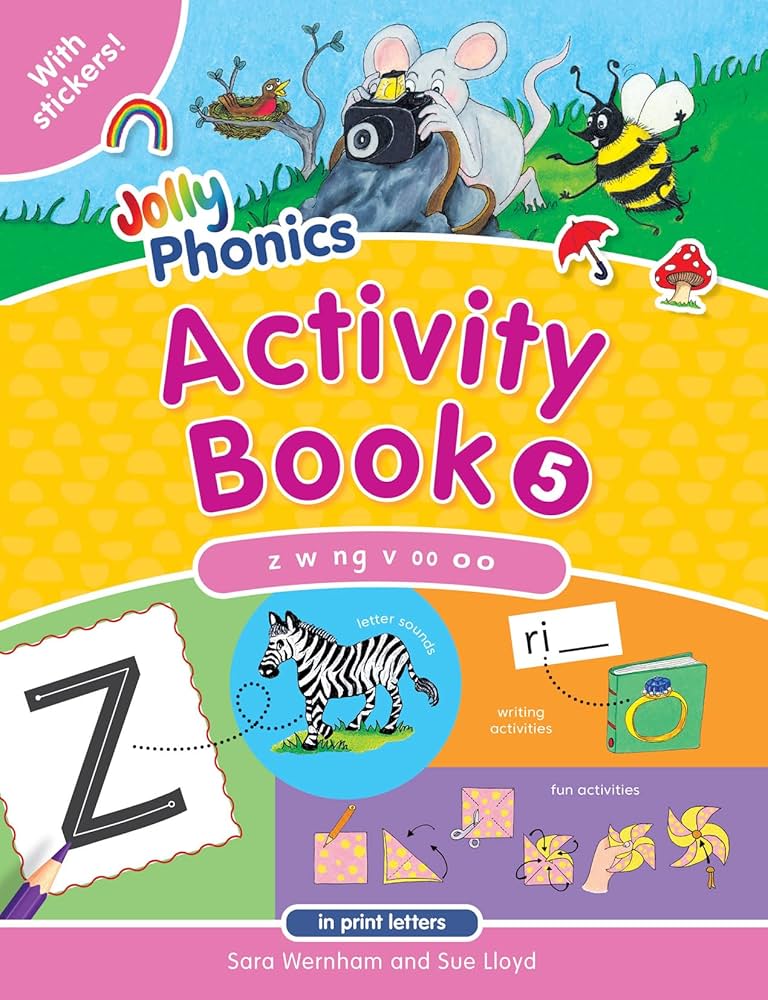 Jolly Phonics Activity Book: In Print Letters (5) (Jolly Phonics