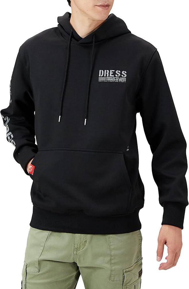 Amazon.co.jp: (DRESS)ガール プルオーバーパーカーXL, ブラック