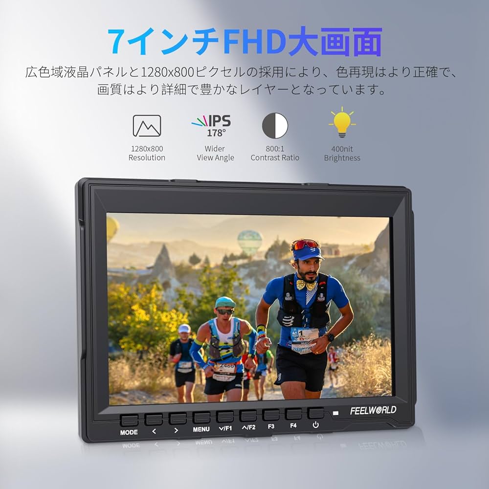 Amazon.co.jp: FEELWORLD カメラ＆ビデオカメラ用モニター 7インチ IPS