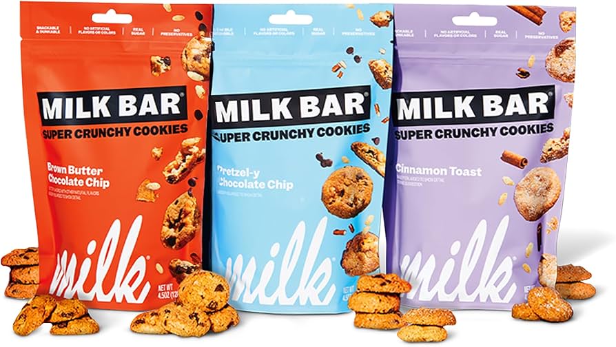 Amazon.com: Milk Bar Super Crunchy Cookies – Pretzel, Brown Butter