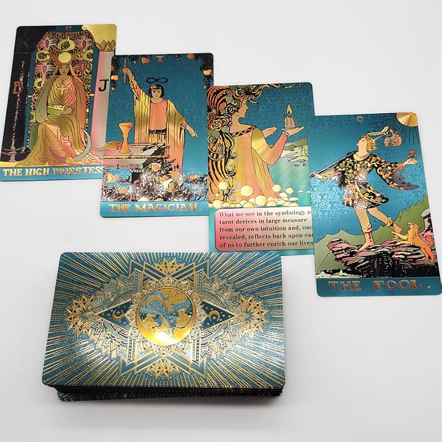 Amazon.co.jp: MSTRCORA 絶妙な金箔タロットカード - 高級タロット