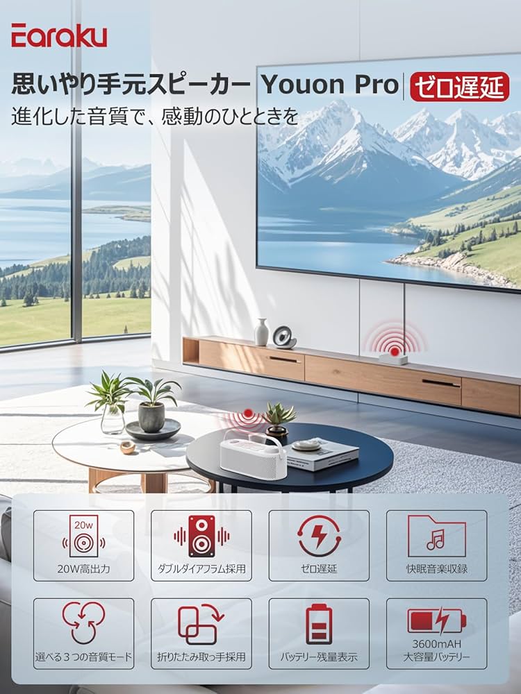 Amazon.co.jp: 【業界初の破格20W究極音質・思いやり手元スピーカー