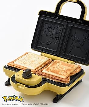 Amazon | BRUNO ポケモン ホットサンドメーカー ダブル 電気 耳まで