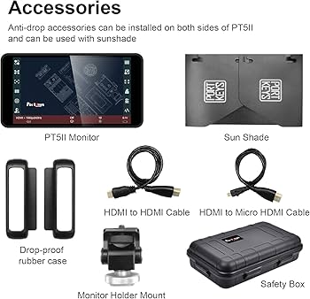 Amazon | Portkeys PT5 II カメラ モニター 5” タッチスクリーン撮影