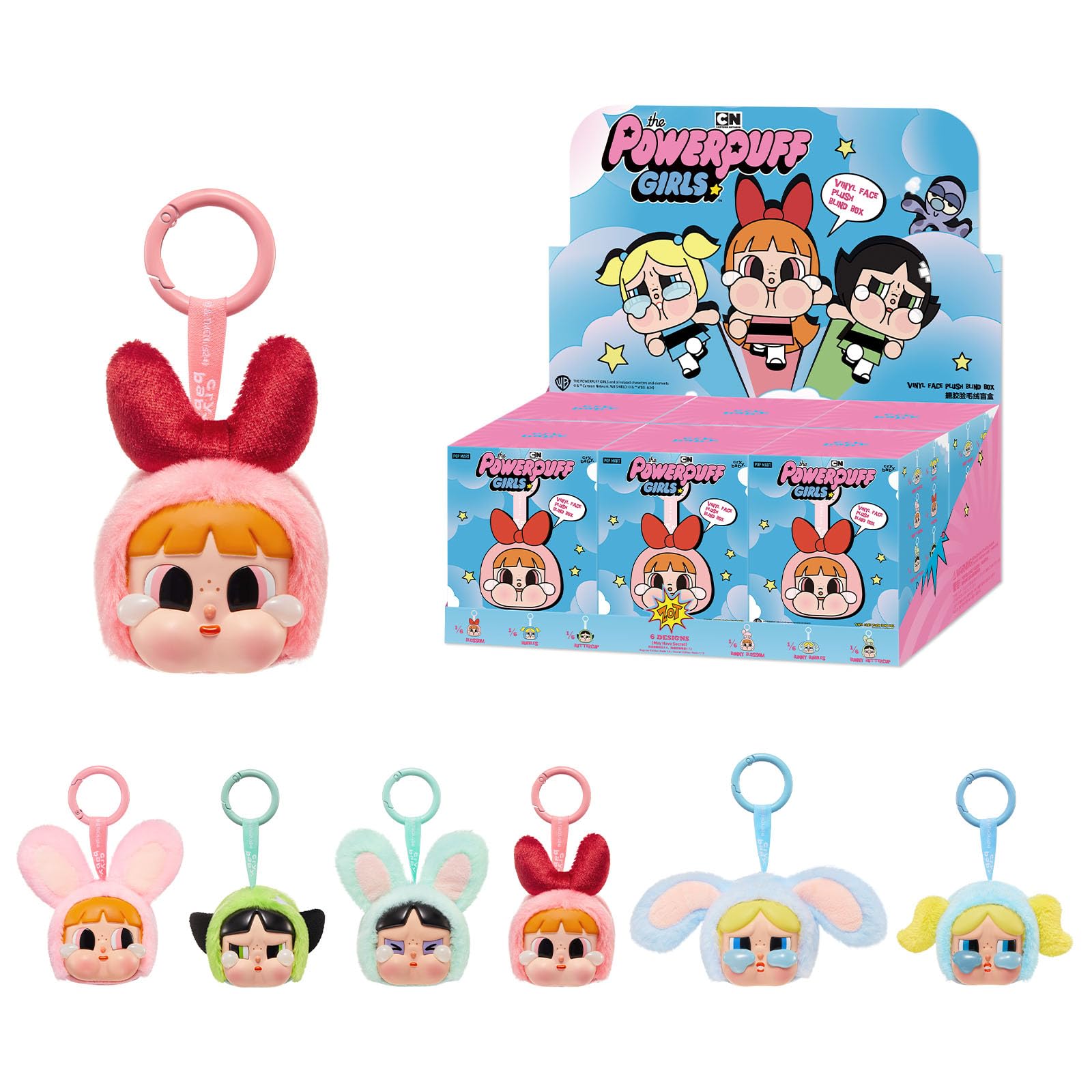 Amazon.co.jp: POP MART Crybaby × Powerpuff Girlsシリーズ-ビニール