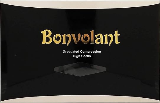 Amazon.co.jp: ボンボラン スリム ハイソックス 2足組 黒 (SSサイズ