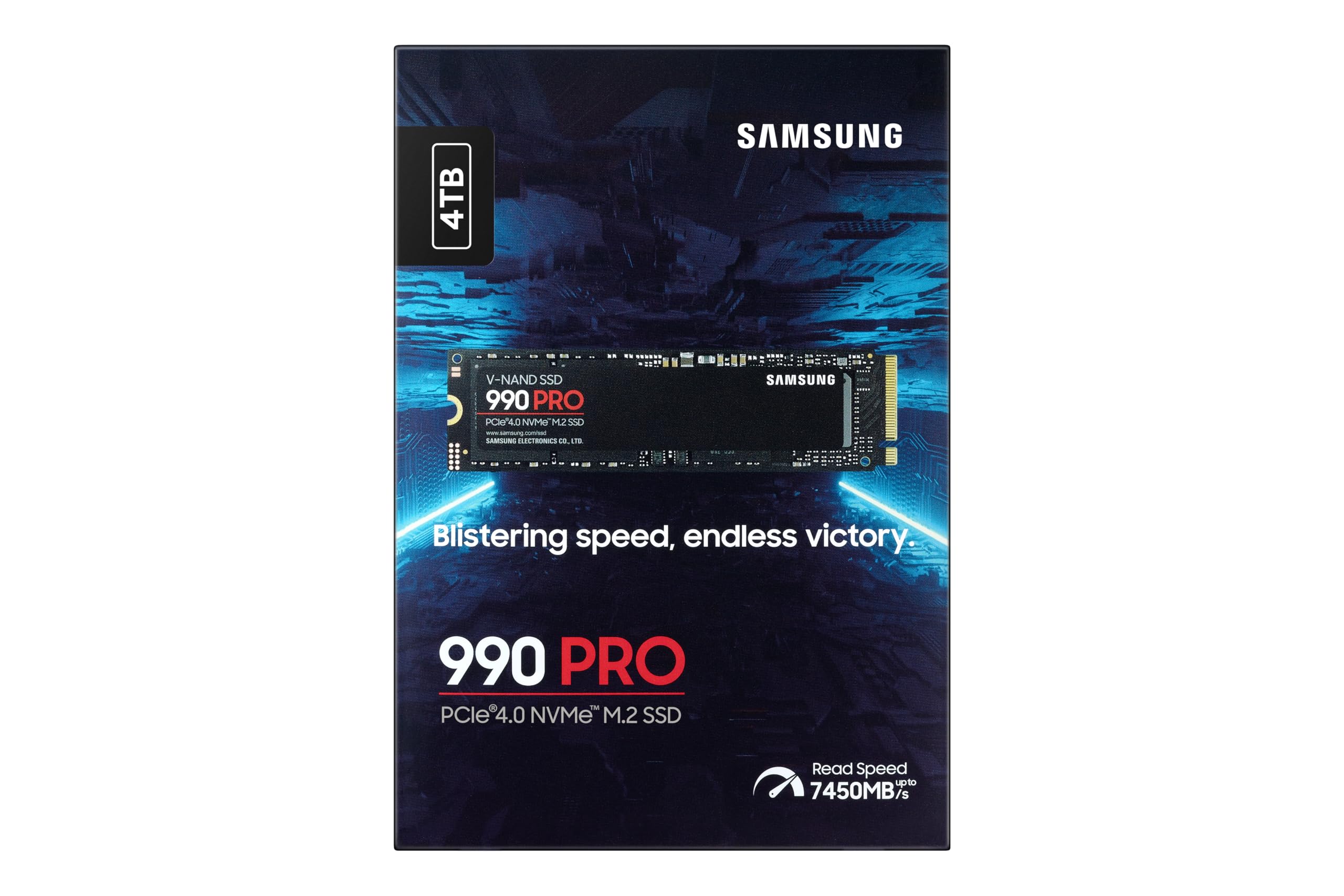Amazon | Samsung 990 PRO NVMe M.2 SSD, 4 TB, PCIe 4.0, 7.450 MB/s