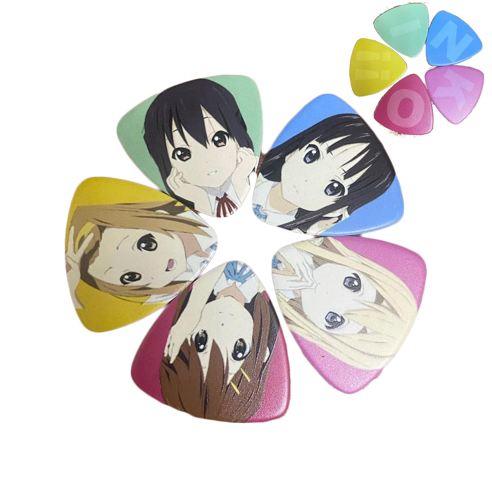 Amazon.co.jp: けいおん! ギター ピック アニメ 5枚入り 平沢唯 秋山