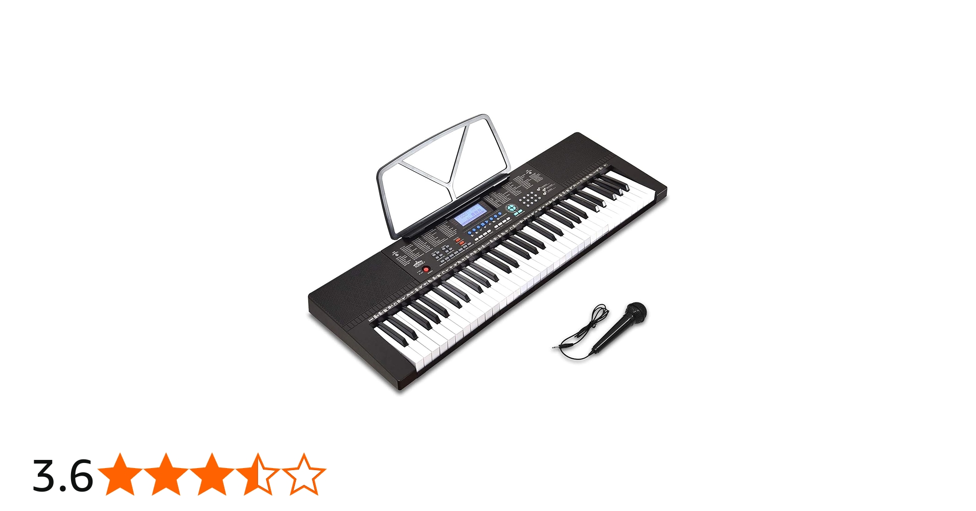 Amazon | RiZKiZ 電子キーボード 【61鍵盤】 350種類の楽器音色 リズム