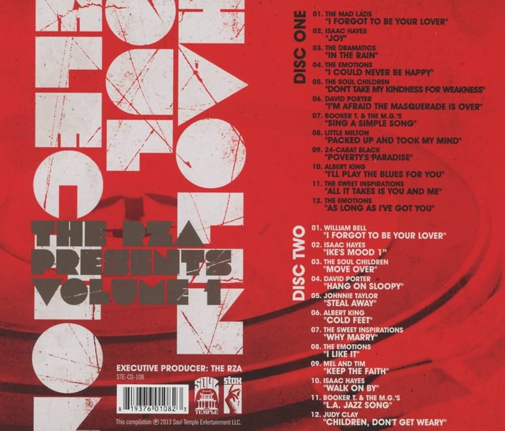 Amazon.com: The RZA Presents Shaolin Soul Selection: Vol. 1: CDs