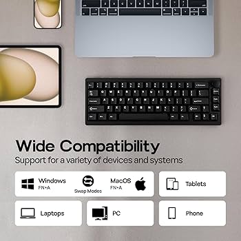 Amazon.com: EPOMAKER P65 QMK/VIA Wireless Aluminum Gaming Keyboard