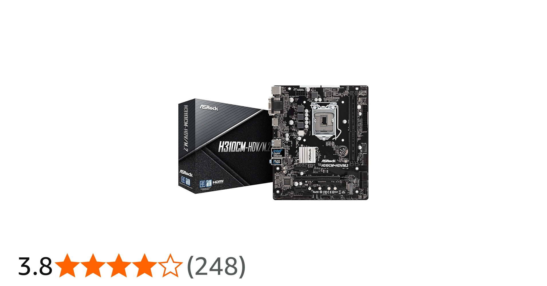 Amazon | ASRock Intel H310チップ搭載 Micro ATX マザーボード H310CM