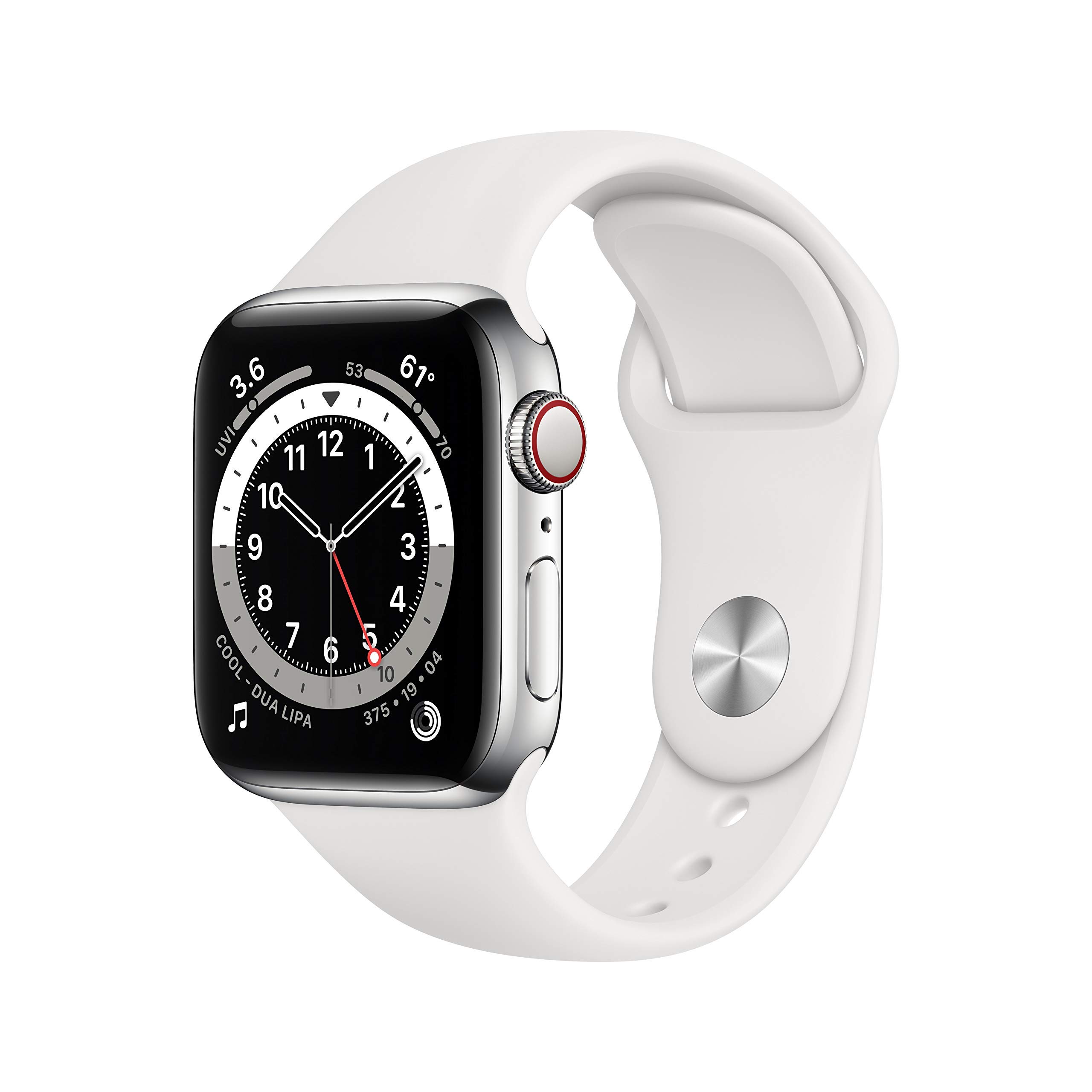 Amazon.com: Apple Watch Series 6 (GPS + Cellular, 40mm) - Silver