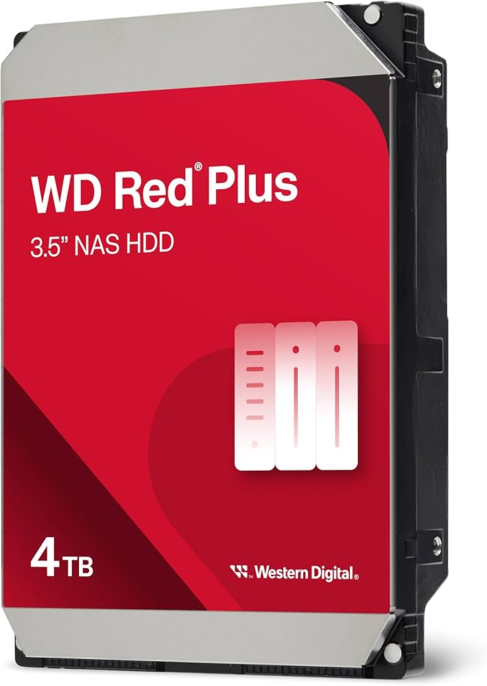 Amazon | WD Red Plus 4TB NAS 3.5インチ 内蔵ハードドライブ - 5400
