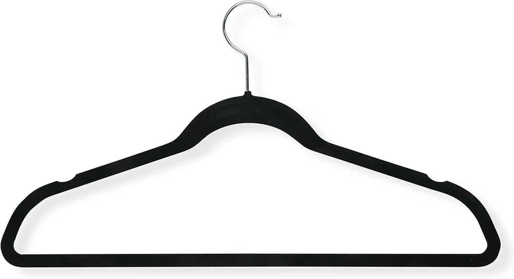 Amazon.com: Honey-Can-Do HNG-01884 Thin Non-Slip Velvet Hangers