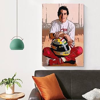 Amazon.co.jp: アイルトン・セナ ポスター 壁飾り キャンバス 印刷