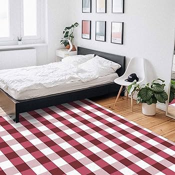 Ohouse BWTZラグ タイルチェック レッド 韓国インテリア160×240 Ohouse